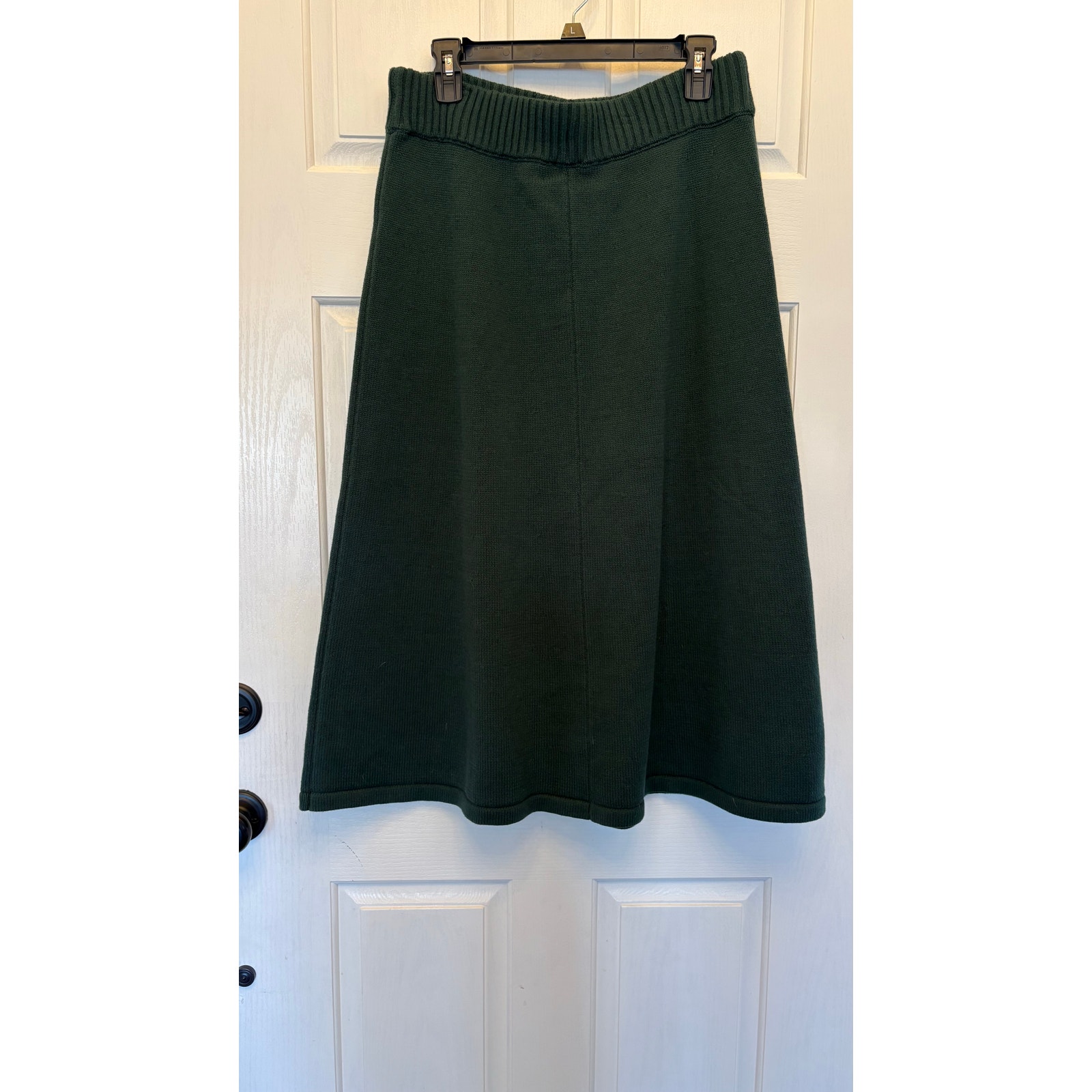 Cabi Hunter Green Duo Sweater Skirt M